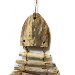 Dekoracja drewniana Ryba Wisząca 55cm